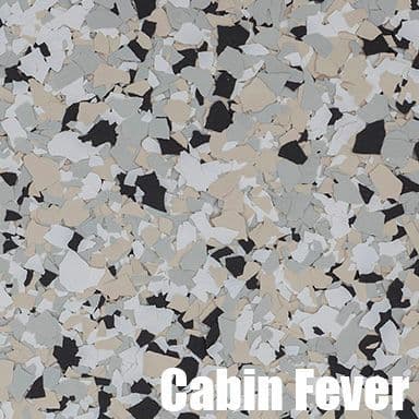 Cabin Fever epoxy flake color swatch