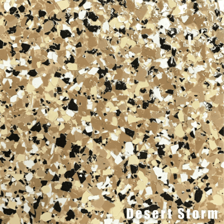 Desert Storm epoxy flake color swatch