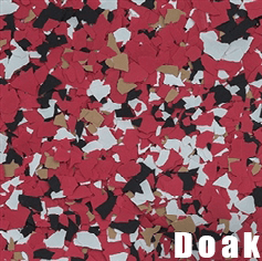Doak epoxy flake color swatch