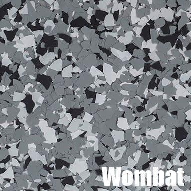 Granite Mix epoxy flake color swatch