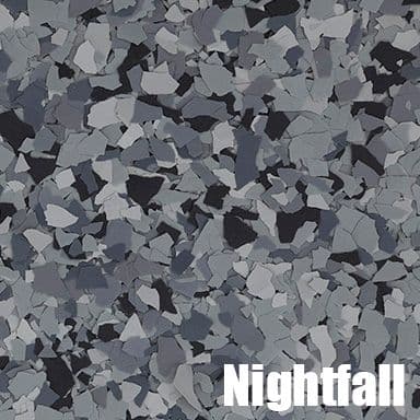 Gray Black epoxy flake color swatch