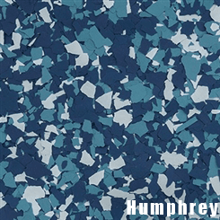 Humphrey epoxy flake color swatch