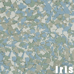 Iris epoxy flake color swatch