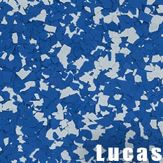 Lucas epoxy flake color swatch