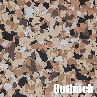 Outback epoxy flake color swatch