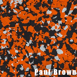 Paul Brown epoxy flake color swatch