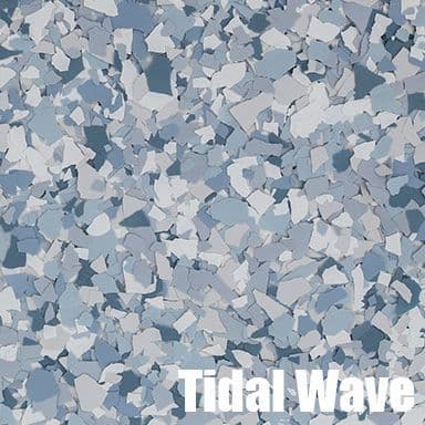 Tidal Wave epoxy flake color swatch