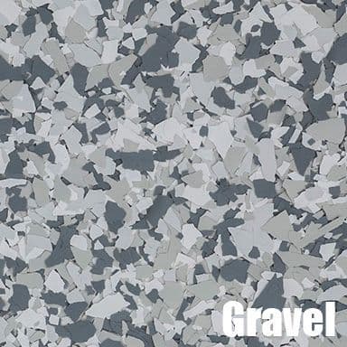 White Gray epoxy flake color swatch